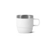 Stackable Stainless Steel Mugs White